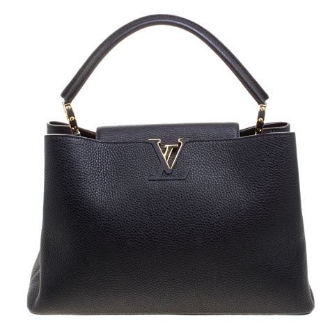 louis vuitton galet taurillon leather capucines mm bag|capucines bag uk.